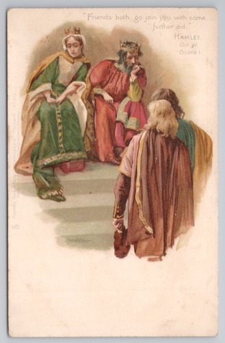 Hamlet postcard c1905 raphael - postcard,
