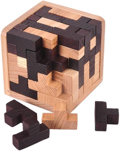 Pieces wooden brain teaser - pieces,