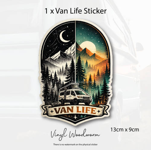Van life sticker decal - life,