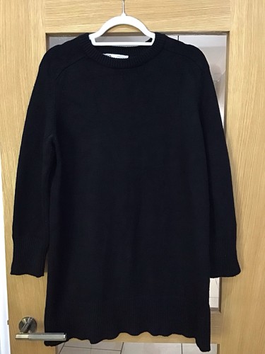 Zara black long jumper mini - zara, jumper/mini