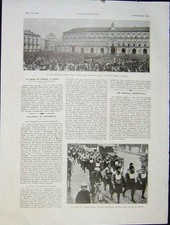 Original Old Vintage Print Piemont Palace Naples Varsovie Gas-Mask French 1931