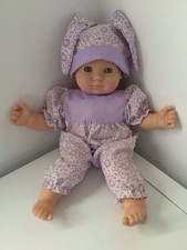 VINTAGE GOTZ PUPPE VINYL & CLOTH BABY DOLL 15"