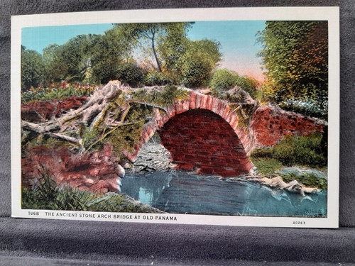 Ancient stone arch bridge - , at