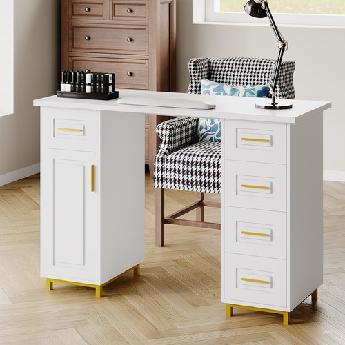 White manicure table nail - white,