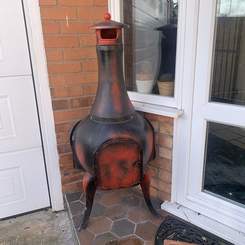 Old cast iron - cast, chiminea