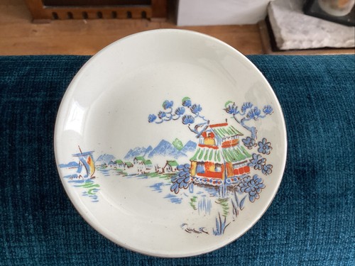 Vintage porcelain pin dish - vintage,