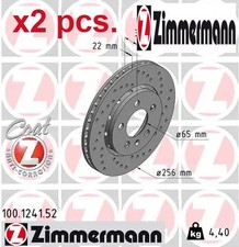X2 PCS REAR BRAKE DISC SET