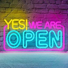 Yes We Are Open Neon Led Sign