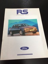 Ford RS Edition One 1990 Brochure Cosworth 4x4 Escort RS Turbo
