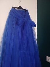 Handmade Royal Blue Tulle Maxi