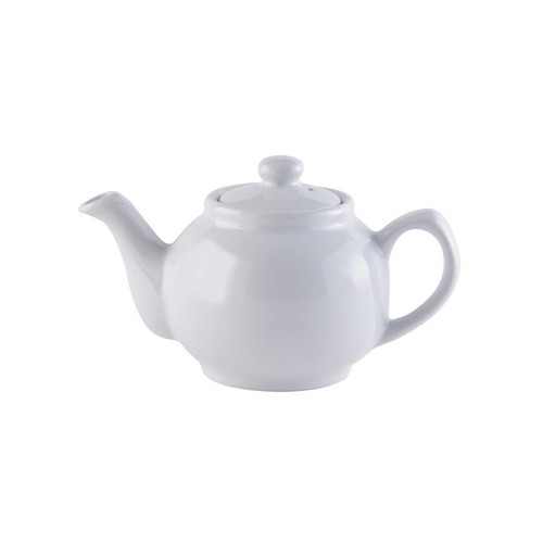 Stoneware teapot white - teapot,