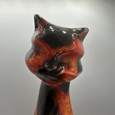 Anita Harris  Large Cat ‘ Hot Coals’ Hand Painted Signed Approx 23cm Tall 