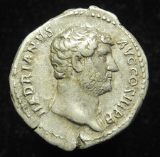 Hadrian silver denarius, FELICITAS AVG, Rome 133-135AD