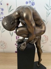 Naked Man Figurine on base