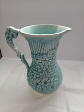 Vintage Arthur Wood Art Deco Ceramic Jug  Garden Wall With Sunburst  and Flowers