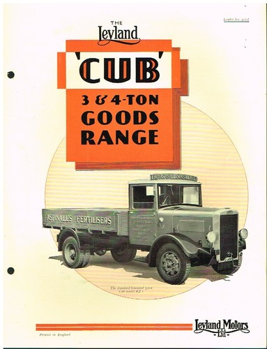 Leyland cub ton - ton, truck