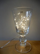 Modern, Krosno Poland Art Glass, Oversized Georgian Rummer Goblet, Candle Holder