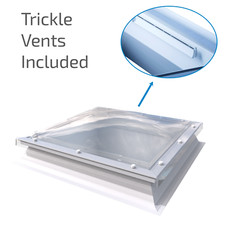 Mardome Rooflight Trade Dome - Polycarbonate Flat Rooflight Kerb & Trickle Vents