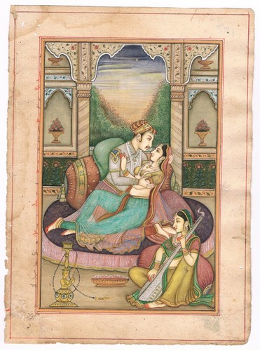 Mughal miniature painting - miniature, of