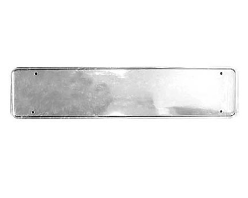 Silver number plate - number,