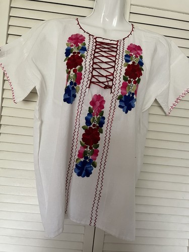 Hand made mexican blouse - mexican,