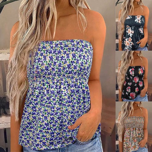 Women floral boob tube - women's,