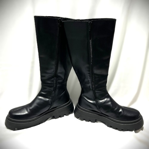 Black boots chunky - black, 7