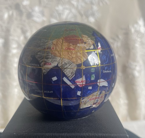Gorgeous multi gemstone globe - multi,