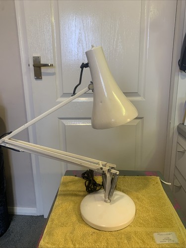 White anglepoise type lamp - ,
