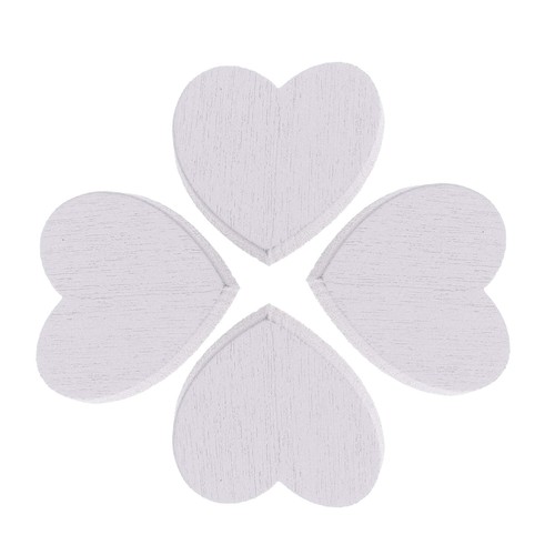 100x wooden heart - wooden, shapes