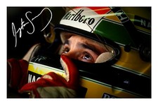 Ayrton senna signed photo - senna,