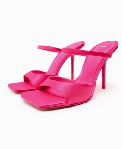 Zara fuchsia pink satin square - zara,