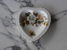 Royal Grafton Golden Wedding Heart Shaped Plate Dish Fine Bone China side sweets