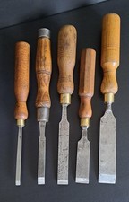Vintage Firmer Chisels x 5