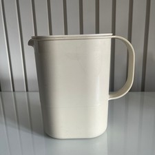 TUPPERWARE 1529-8 Vintage Fridge Door Jug With Lid 1 Litre VGC