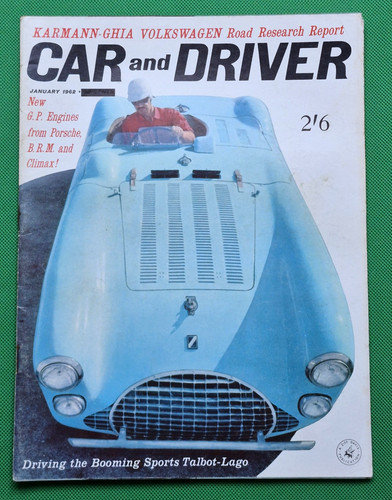 Car driver jan 1962 - driver, us