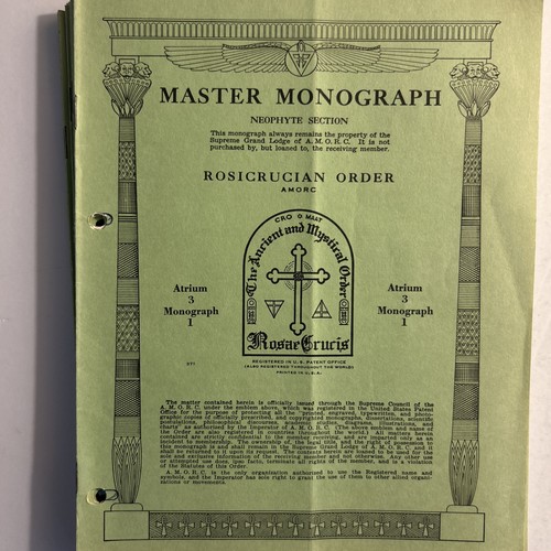 Vtg rosicrucian order - rosicrucian,
