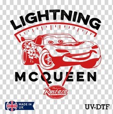 Lightning McQueen Car UV DTF