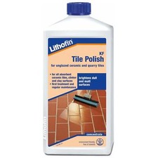 Lithofin KF Tile Polish 1Ltr Unglazed Ceramic Quarry Tiles