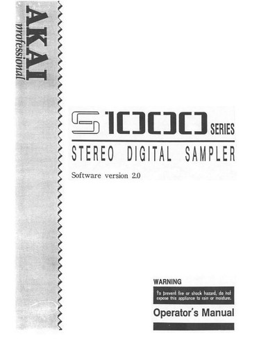Akai s1000 digital sampler - digital,