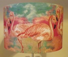 Flamingo Lampshade, vintage 