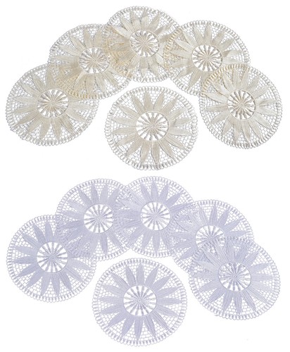 Pack floral lace round - lace,