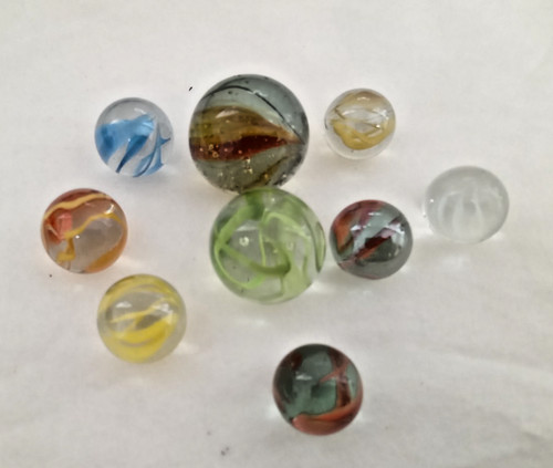 Lot nine vintage glass - of,