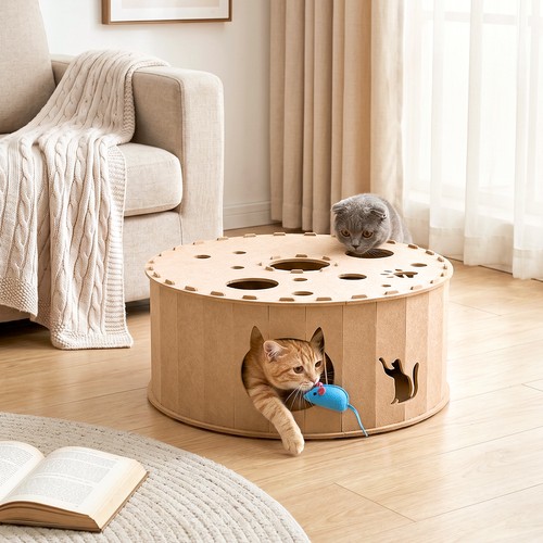 Cat tunnel toy cave - cat,