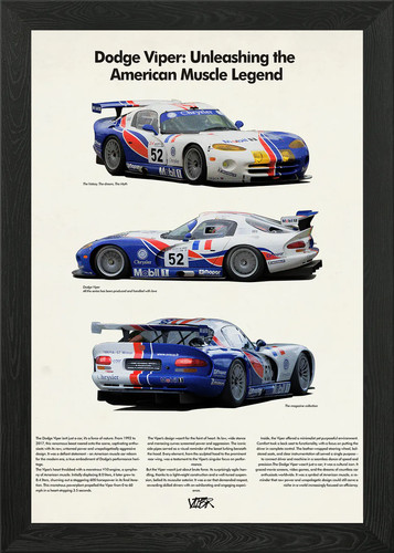 Dodge viper gts framed - viper,