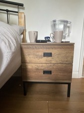 Bedside Table With 2 Drawers