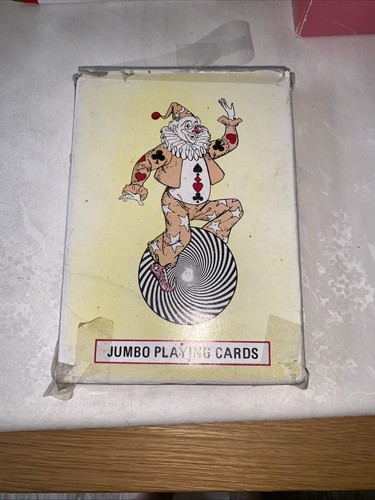 Vintage jumbo playing cards - vintage,