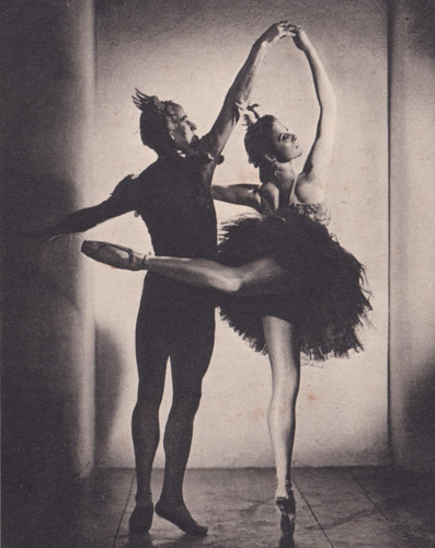 1940s ballet postcard - ballet, harold