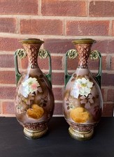 Antique Belgiun Vases Pair