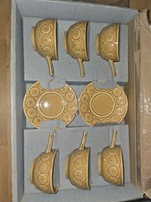 ​VINTAGE TAMS Romany 12-Piece Soup Set Bowls & Saucers MCM From 60s 70s England